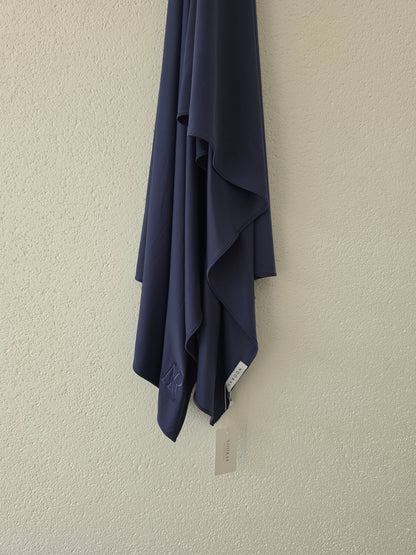Navy Blue X Liquid Jersey Scarf