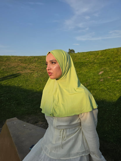 Emerald Green X  Instant Silk-Lined Hijab