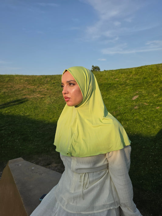 Emerald Green X  Instant Silk-Lined Hijab